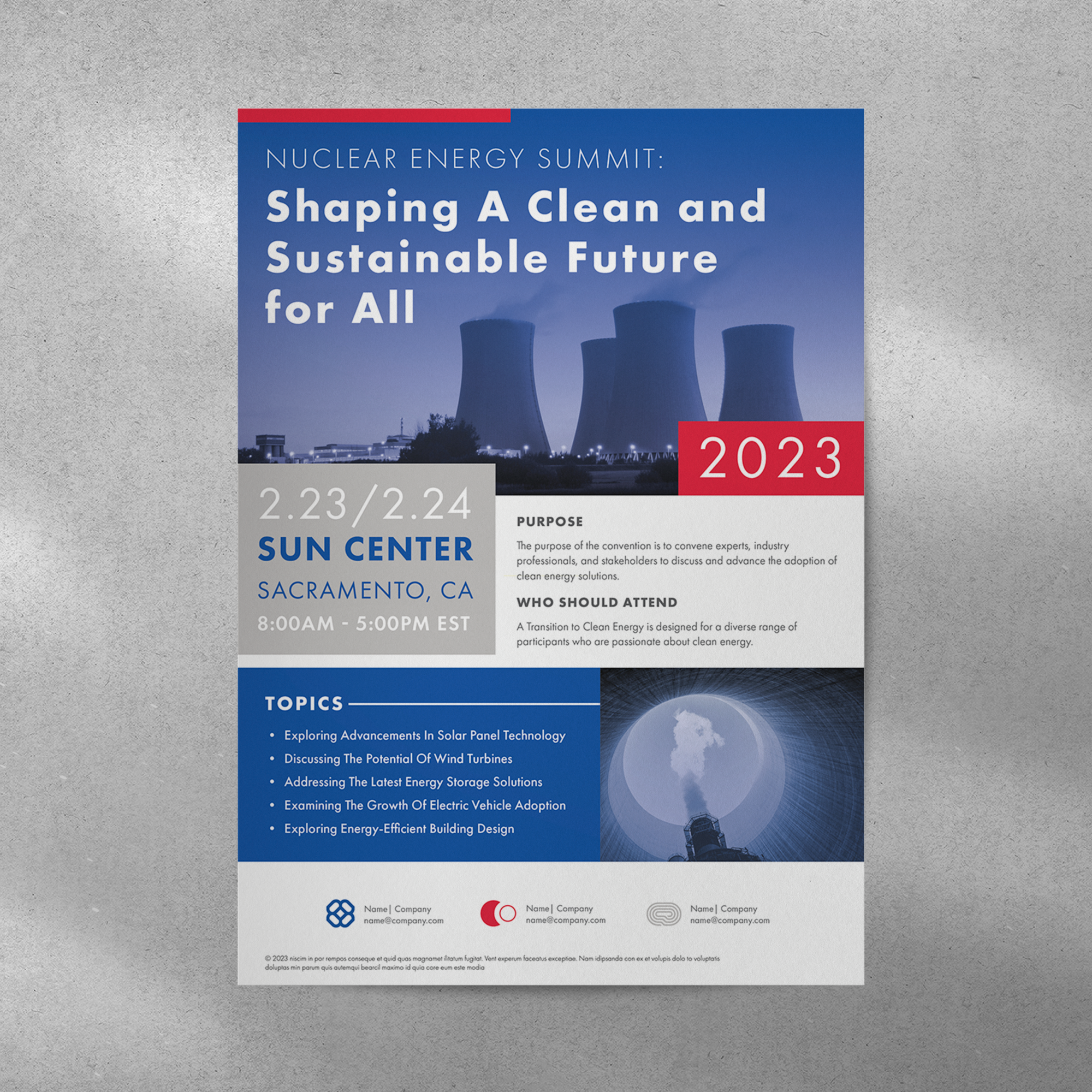 Nuclear Energy Summit Flyer